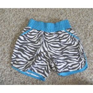 Miken Kids Girls Shorts Large Blue White Gray